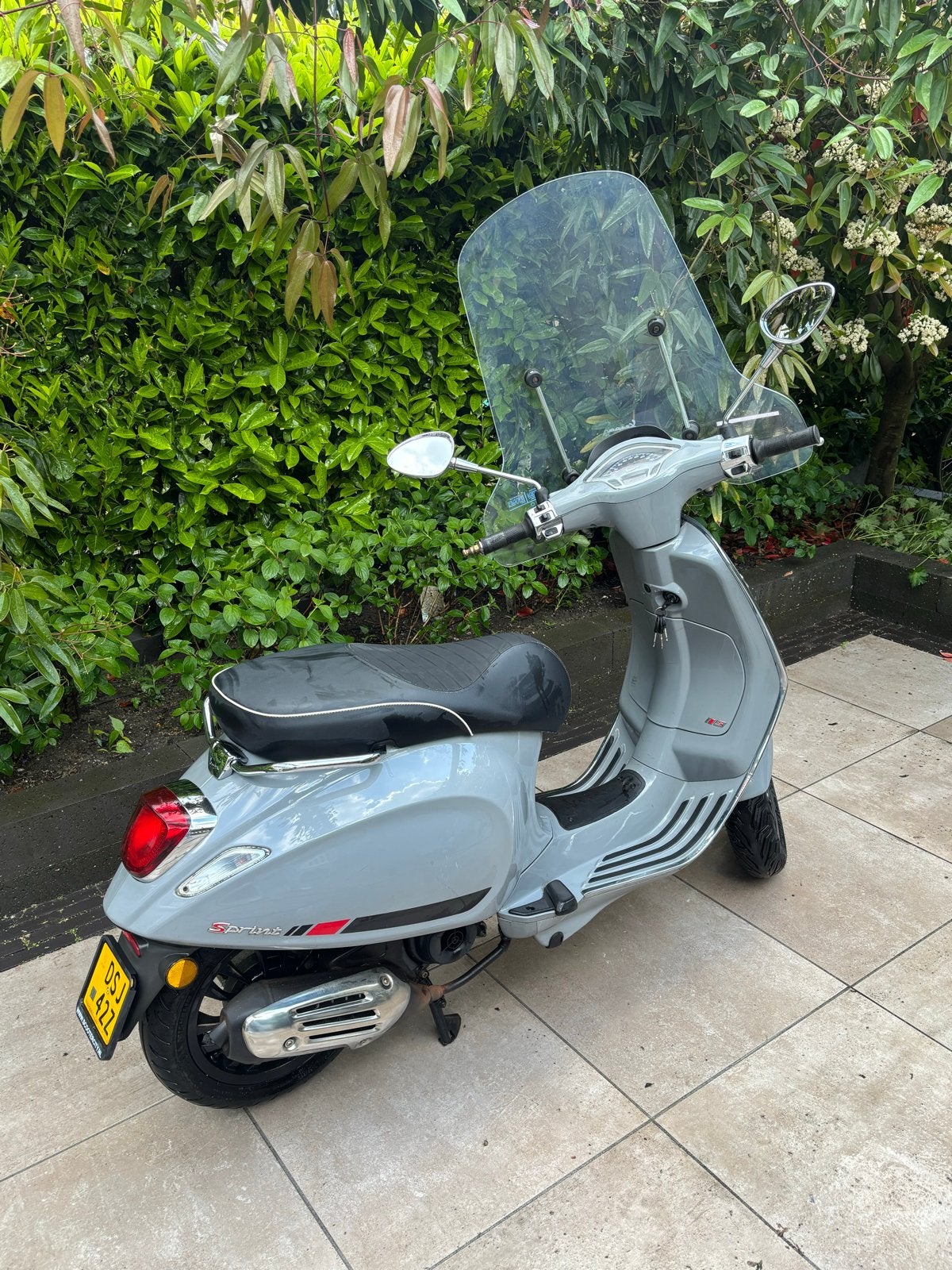 Vespa Sprint 4T Sport - 45km/u - Grijs - Goed onderhouden, Gebruikt, Overige modellen, Maximaal 45 km/u, Ophalen of Verzenden