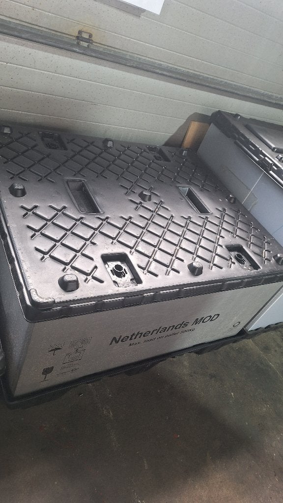 opvouwbare  palletbox palletbak kunststof  120x100x86  cm, Ophalen, Gebruikt, 100 cm of meer, Opvouwbaar