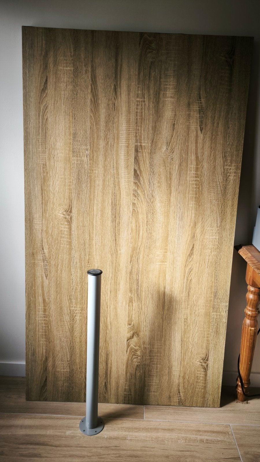 Houten tafelblad met tafelpoten, 50 tot 100 cm, Zo goed als nieuw, Rechthoekig, Ophalen