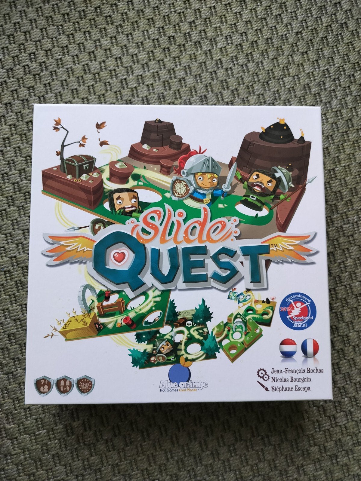 Slide Quest bordspel - Zo goed als nieuw, Een of twee spelers, Ophalen of Verzenden, Zo goed als nieuw, Blue Orange Games