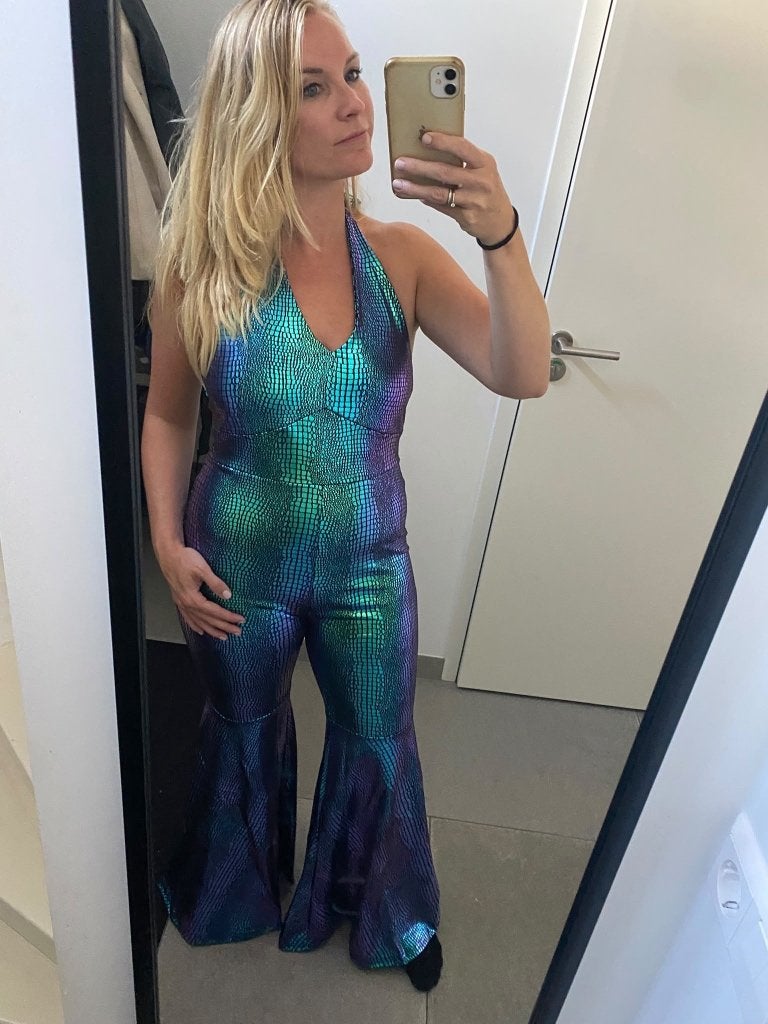 Disco jumpsuit, Flair, Carnaval, Maat 42/44 (L), Nieuw