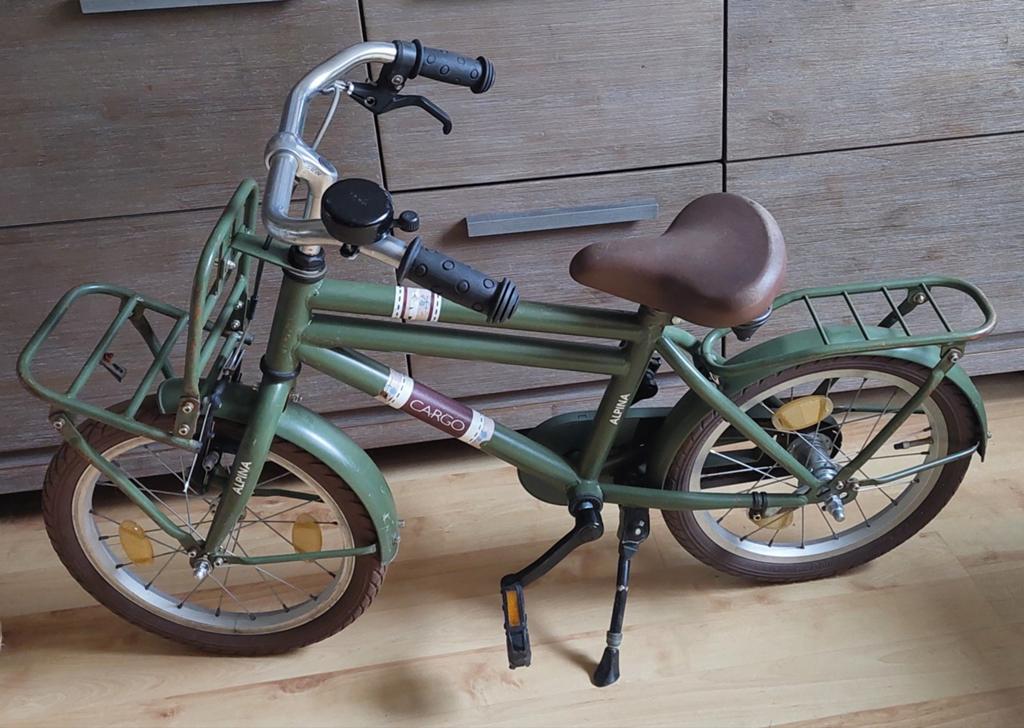 Alpina Cargo kinderfiets, 16 inch, Fietsen en Brommers, Ophalen, Terugtraprem, Alpina Cargo, 16 tot 20 inch