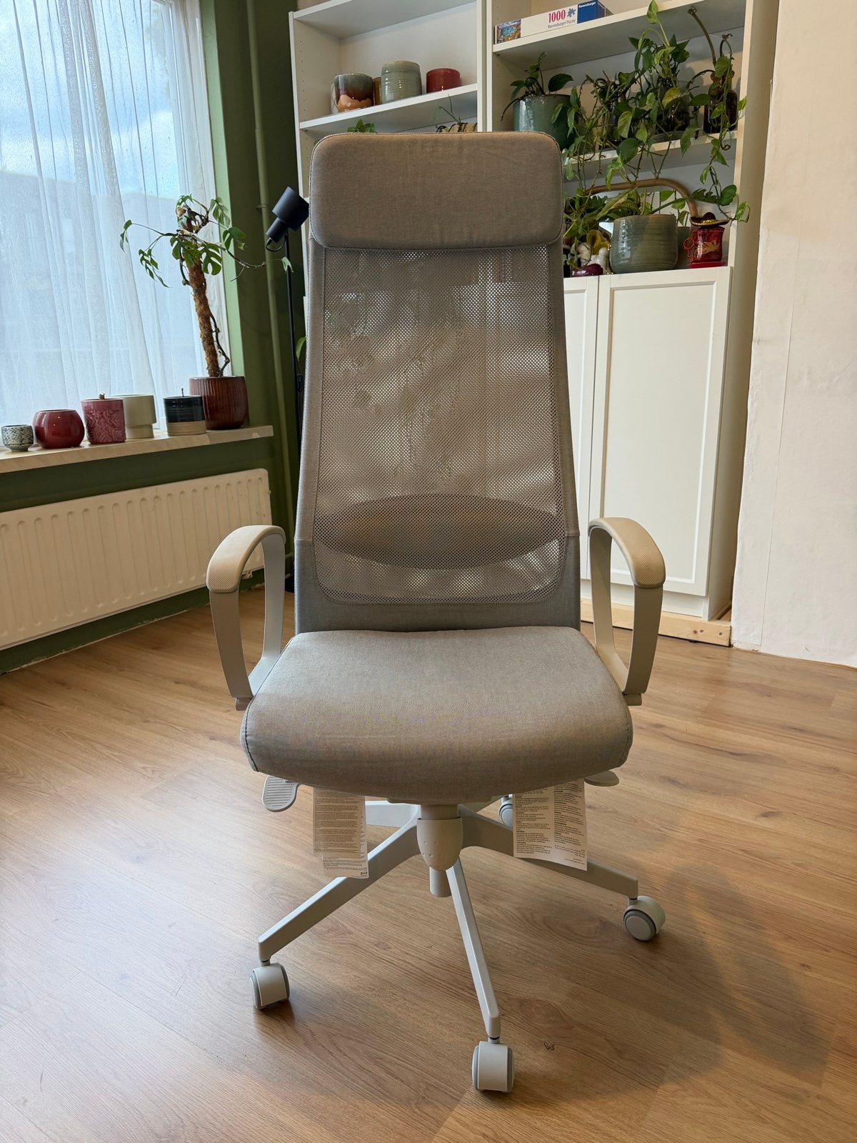 IKEA MARKUS bureaustoel (Grijs) - Goede staat, Huis en Inrichting, Bureaustoelen, Ophalen, Zo goed als nieuw, Grijs, Bureaustoel