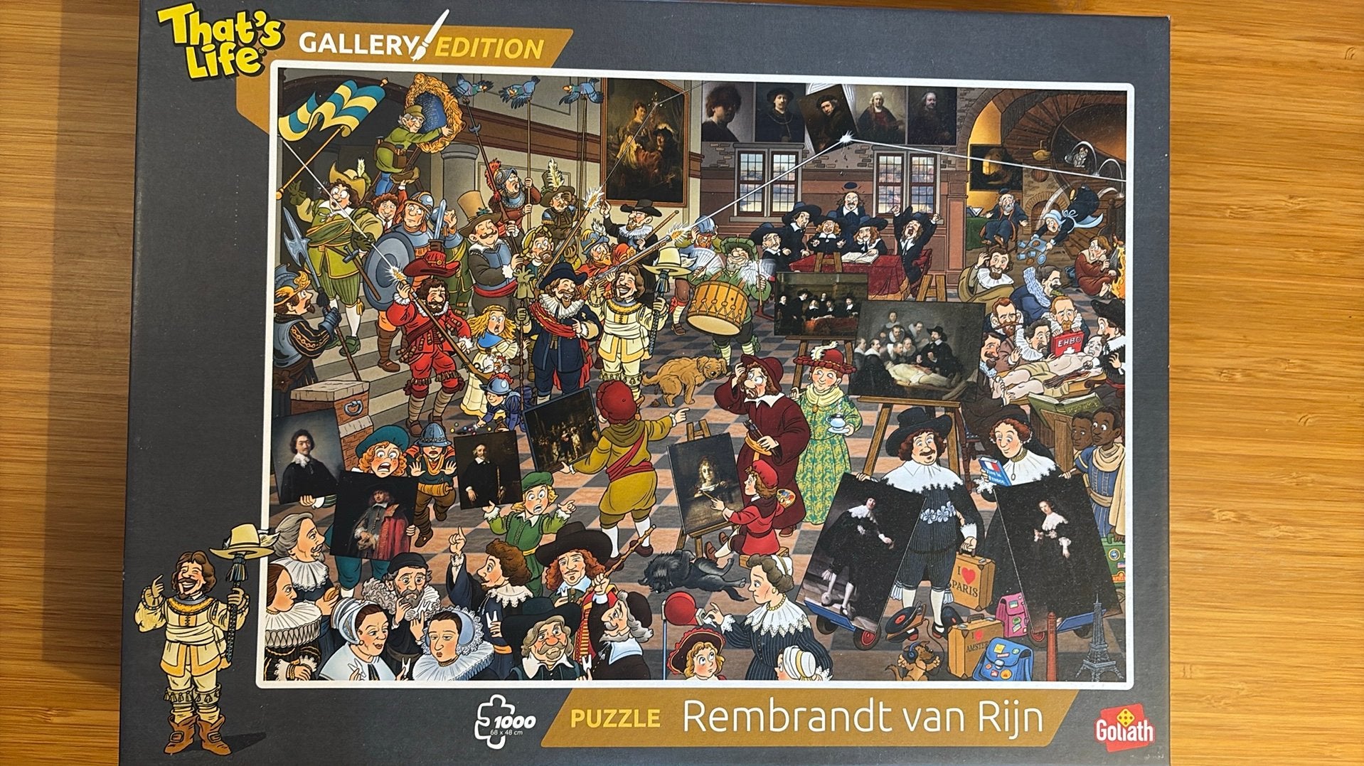 That’s Life puzzel 1000 stukjes, Rembrandt van Rijn, Ophalen of Verzenden, 500 t/m 1500 stukjes, Zo goed als nieuw, Legpuzzel