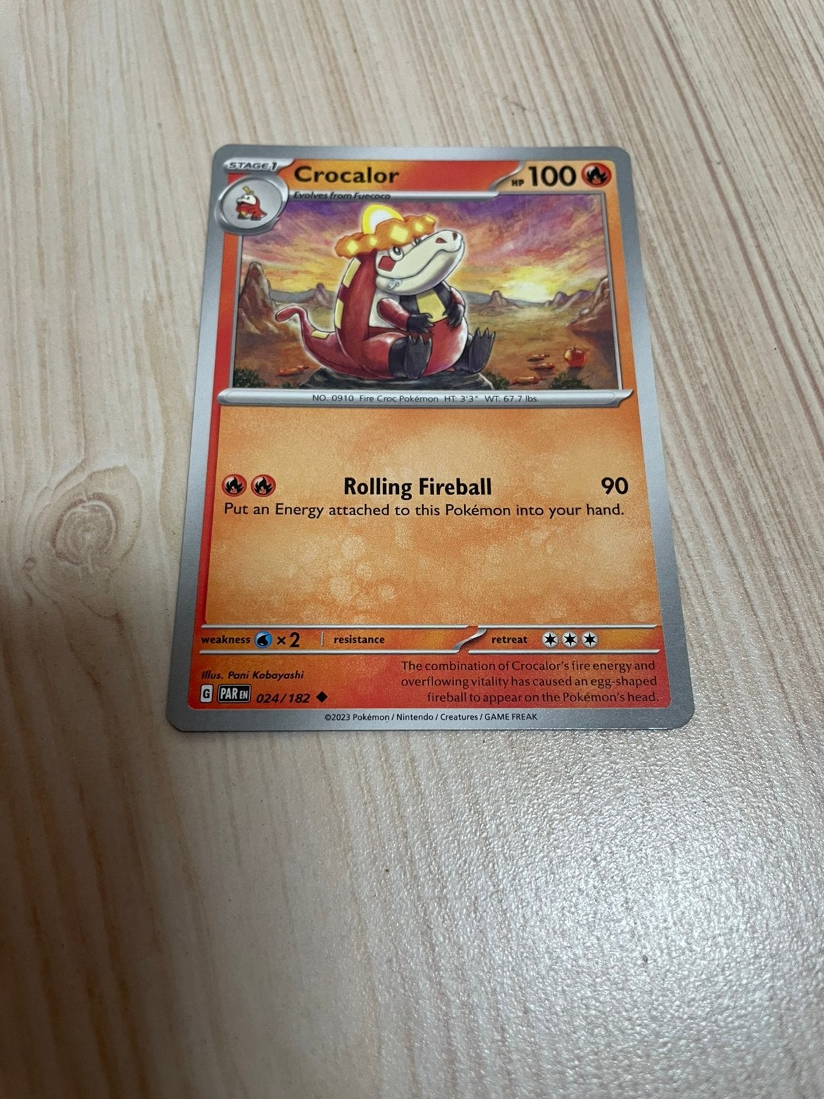 Pokémon kaart: Crocalor, Ophalen of Verzenden, Nieuw, Losse kaart