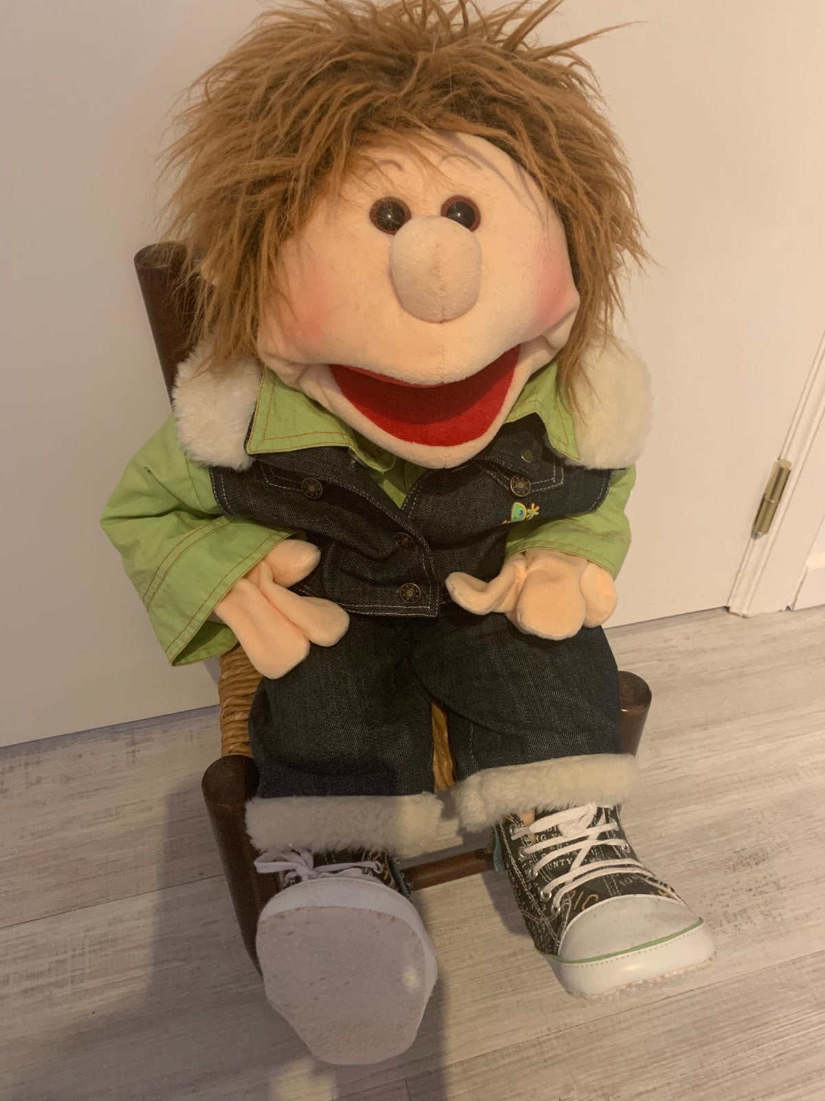 Living puppet - handpop Gerrit, Ophalen of Verzenden, Zo goed als nieuw, Overige typen