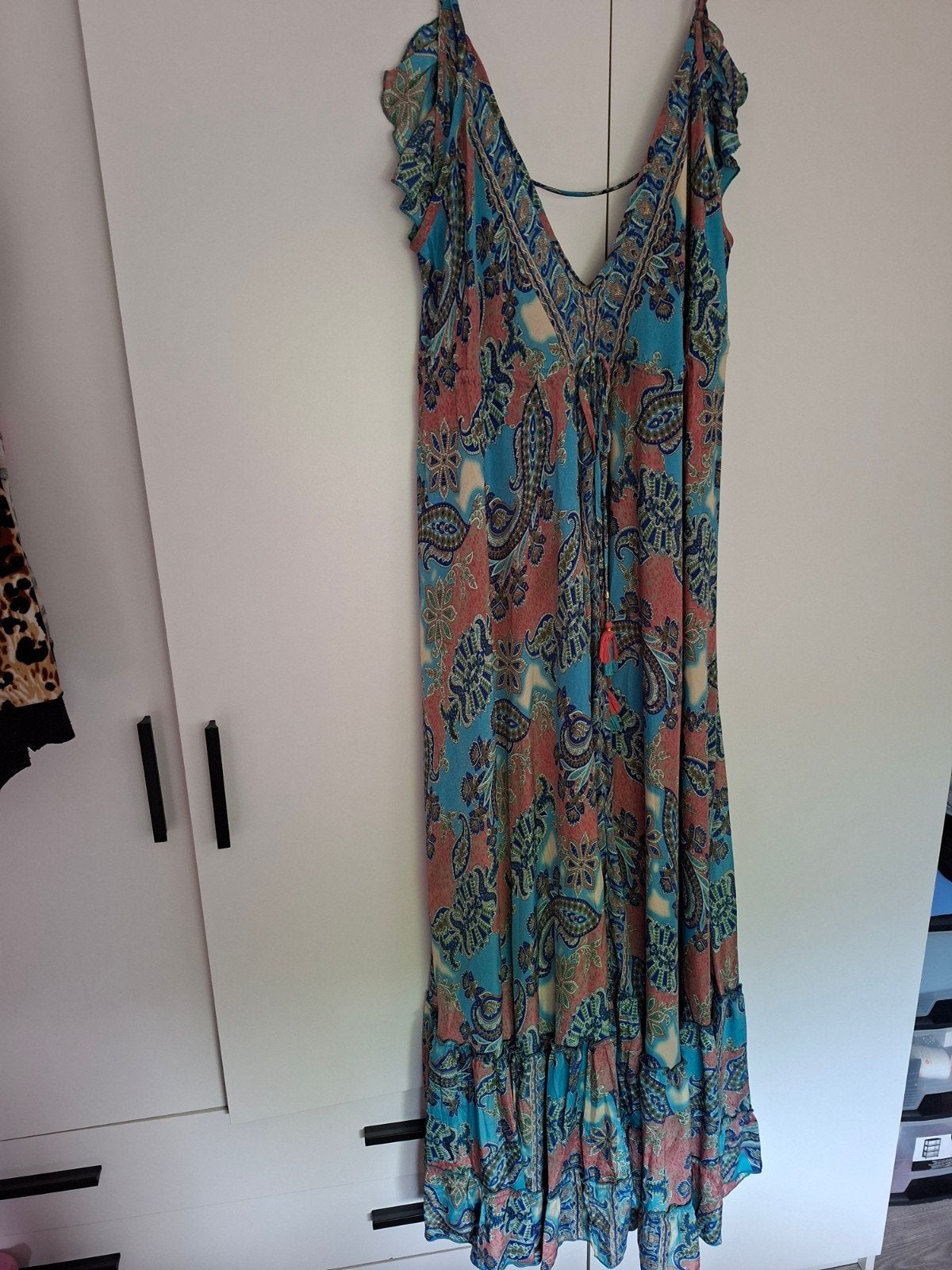 Prachtige Ibiza jurk 44-50, Ophalen of Verzenden, Nieuw, Maat 46/48 (XL) of groter, Onder de knie