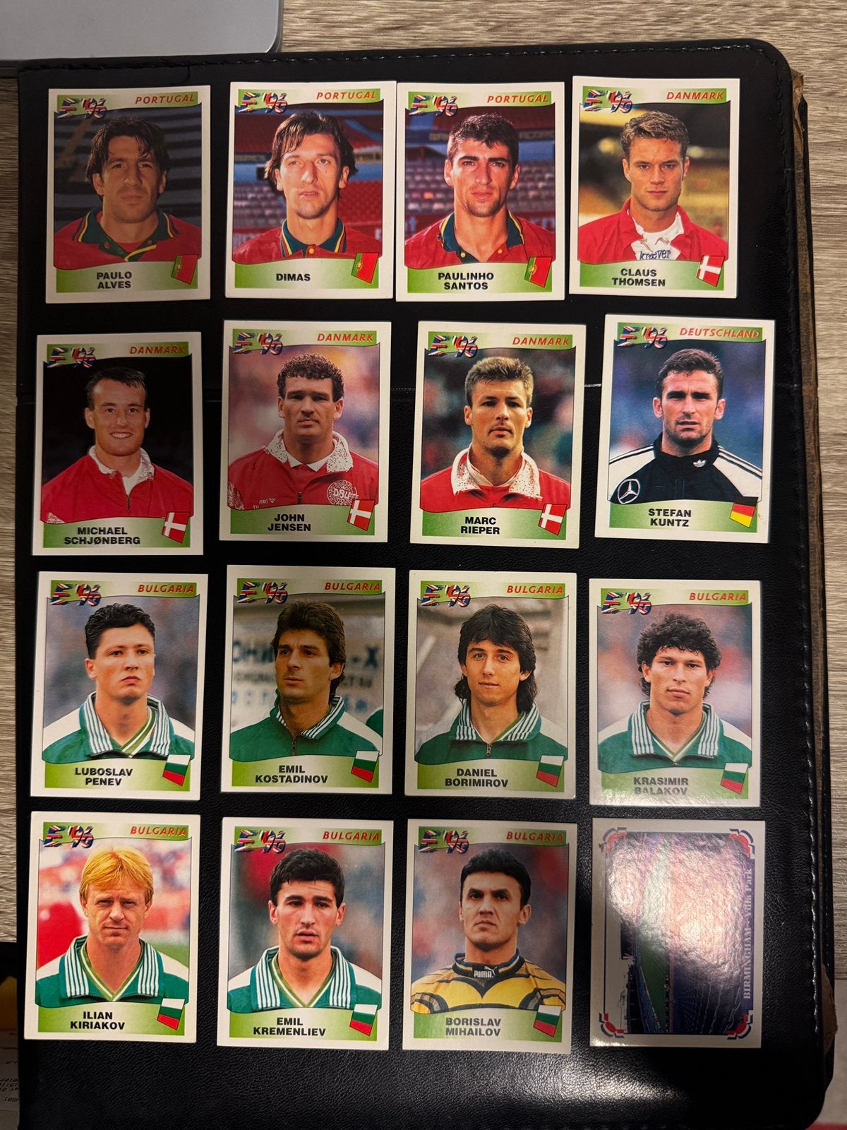 16 Panini EURO 96 plaatjes, Ophalen of Verzenden, Zo goed als nieuw, Buitenlandse clubs, Poster, Plaatje of Sticker