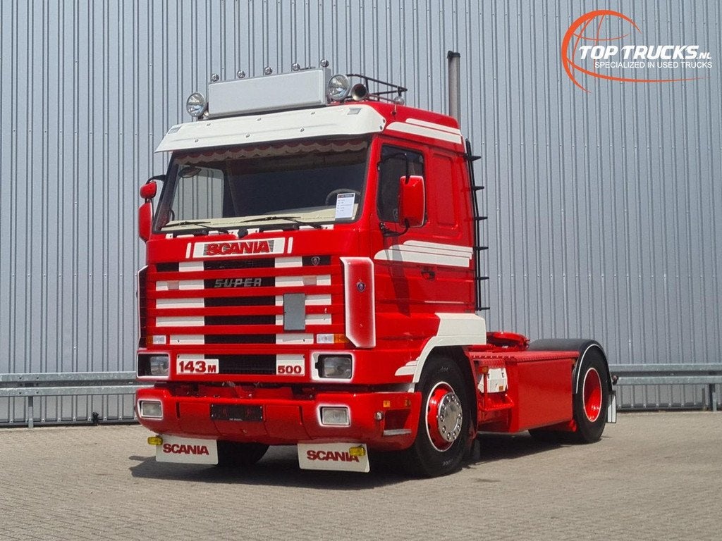 Scania R 143-500 M V8 - Streamline, Manuel, Airco, Retarder,, Auto's, Euro 2, Achterwielaandrijving, Bedrijf, 2 stoelen
