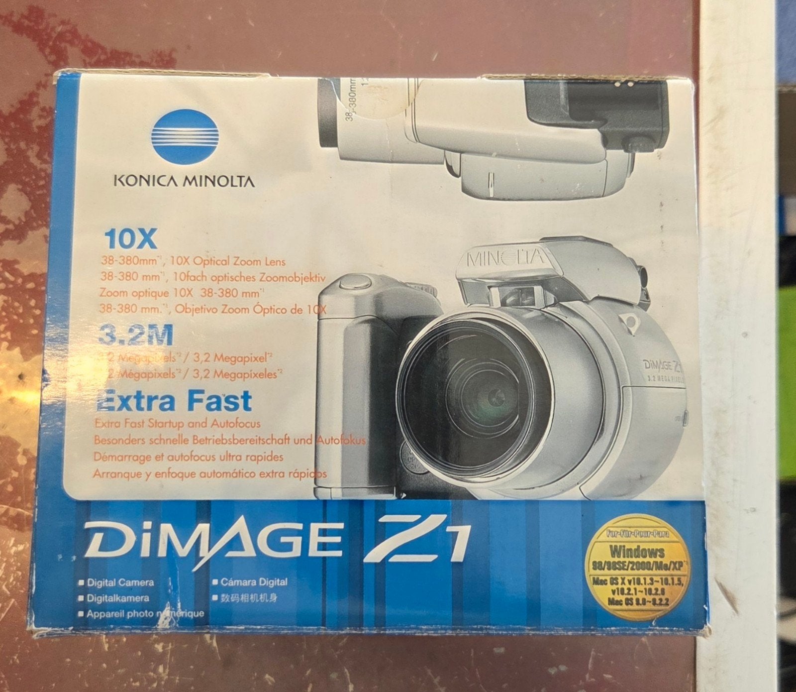 Konica Minolta DiMAGE Z1 Digitale Camera met 10x Zoom, Ingebouwde flitser, Gebruikt, Konica, Ophalen of Verzenden