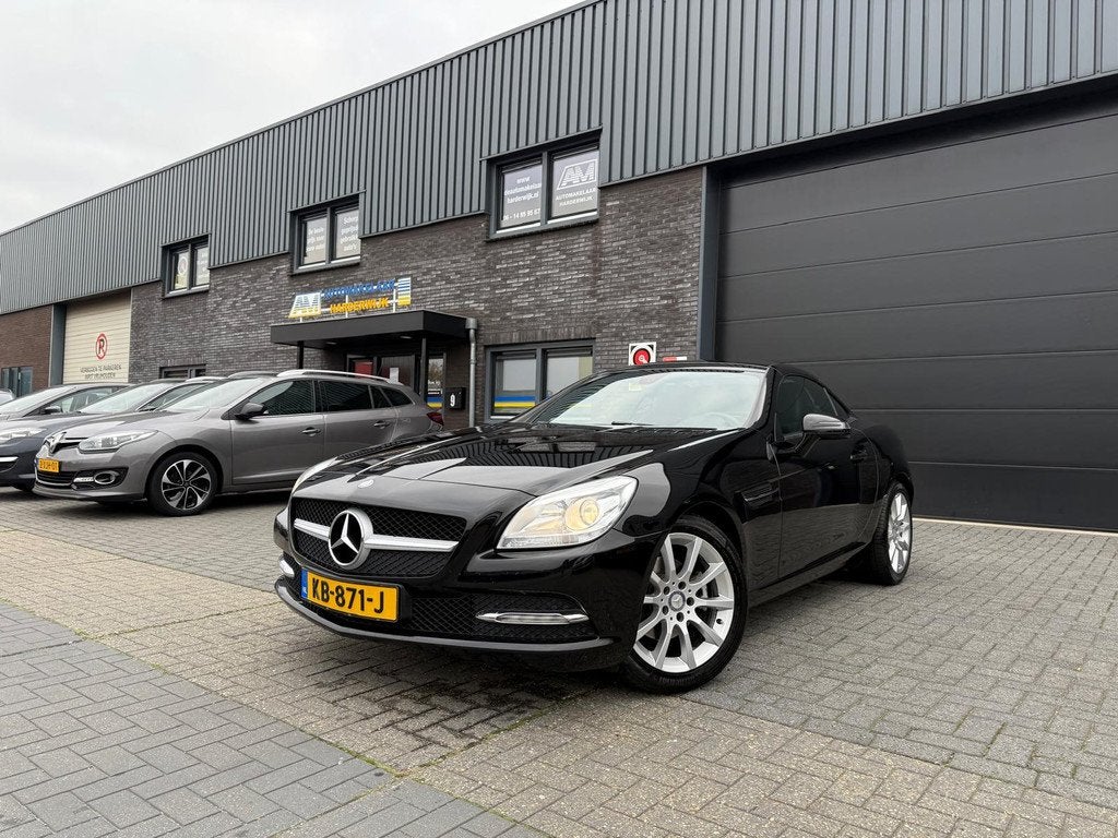 Mercedes-Benz SLK 200 | 12MND GARANTIE | CRUISE | NAVI | BLU, Auto's, Mercedes-Benz, Euro 5, Zwart, 4 cilinders, Cabriolet