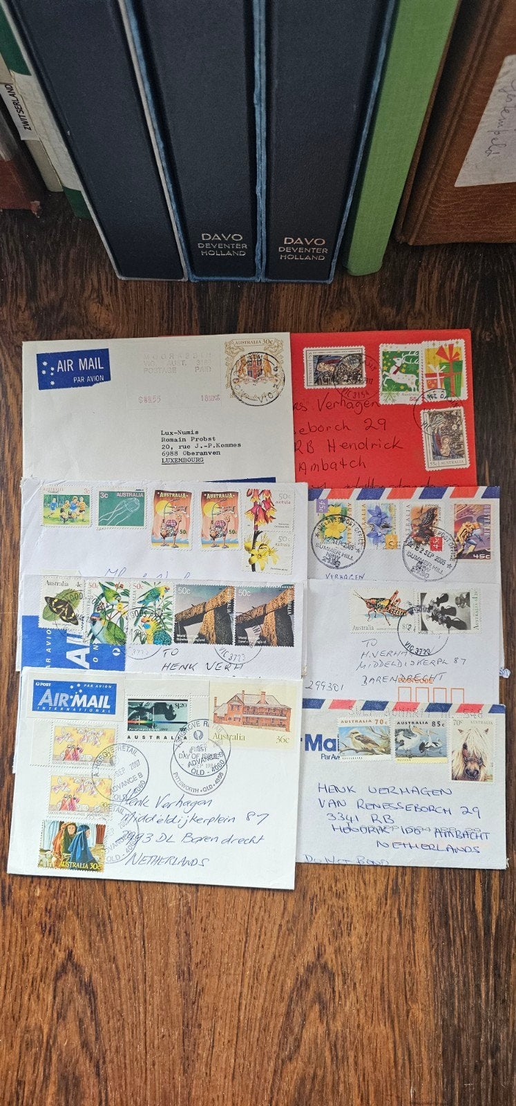 8 poststukken AUSTRALIË, Verzamelen, Ansichtkaarten | Nederland, Verzenden, 1980 tot heden, Gelopen