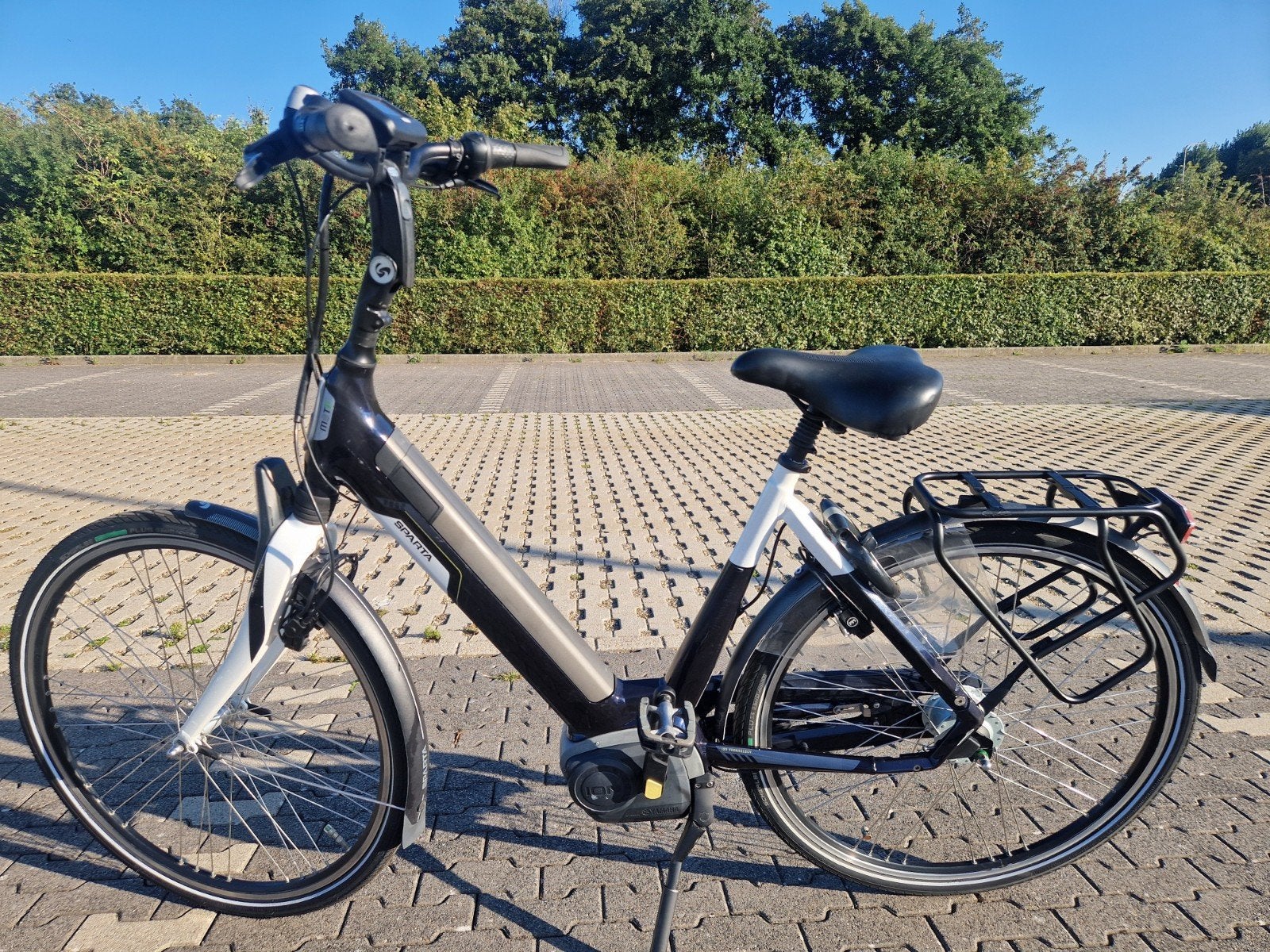 ELEKTRISCHE FIETS SPARTA (ACCU IN MIDDEN)YAMAHA MIDDEN MOTOR, Minder dan 10 versnellingen, 53 tot 56 cm, Zo goed als nieuw, Ophalen