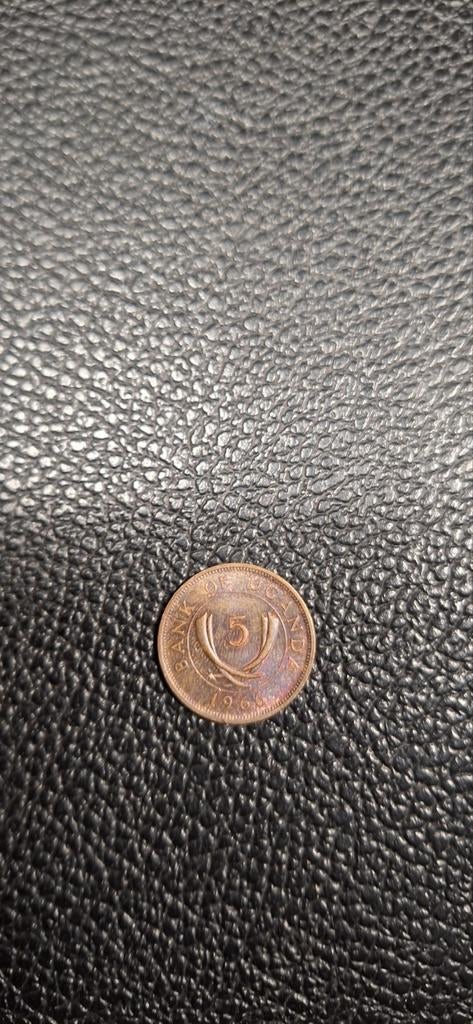 Uganda 5 cents 1966, Ophalen of Verzenden, Overige landen