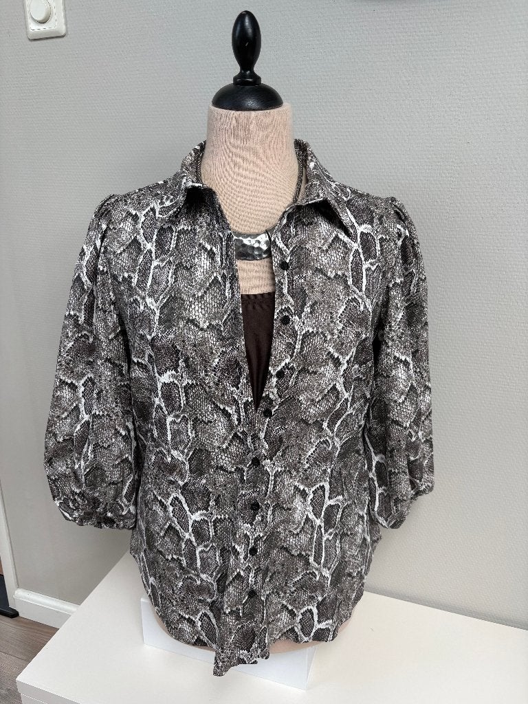 Blouse van Studio Anneloes mt L slangenprint ZGAN!!, Verzenden, Maat 42/44 (L), Zo goed als nieuw, Overige kleuren