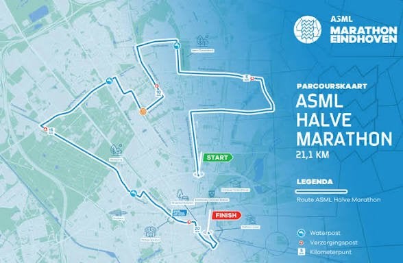 startbewijs voor de halve marathon van Eindhoven, Eén persoon, Oktober