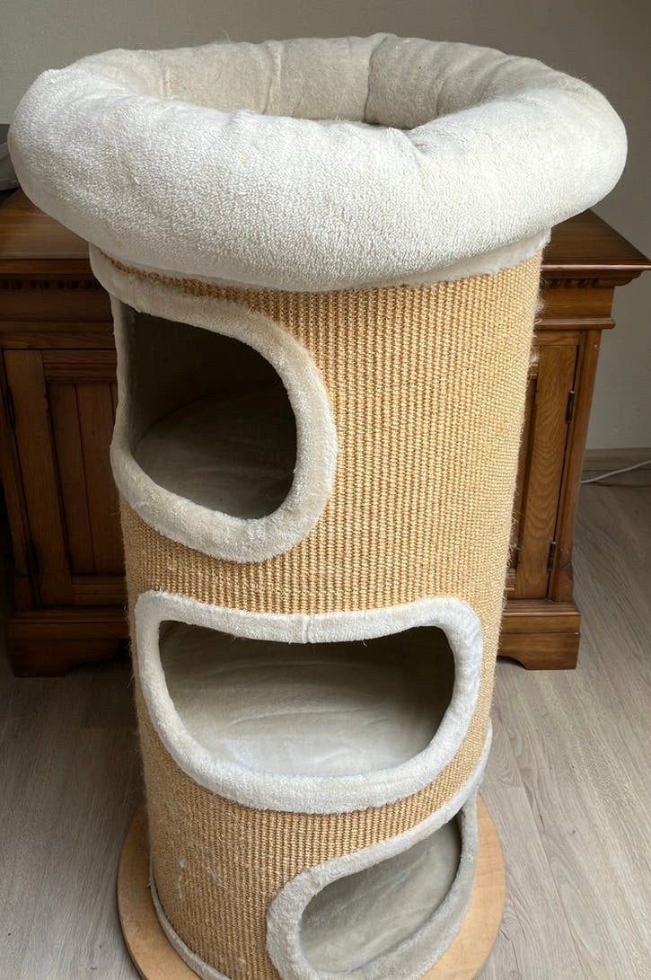 Katten krabton, 110 cm. hoog diameter 50 cm., Dieren en Toebehoren, Ophalen, Gebruikt, Krabton