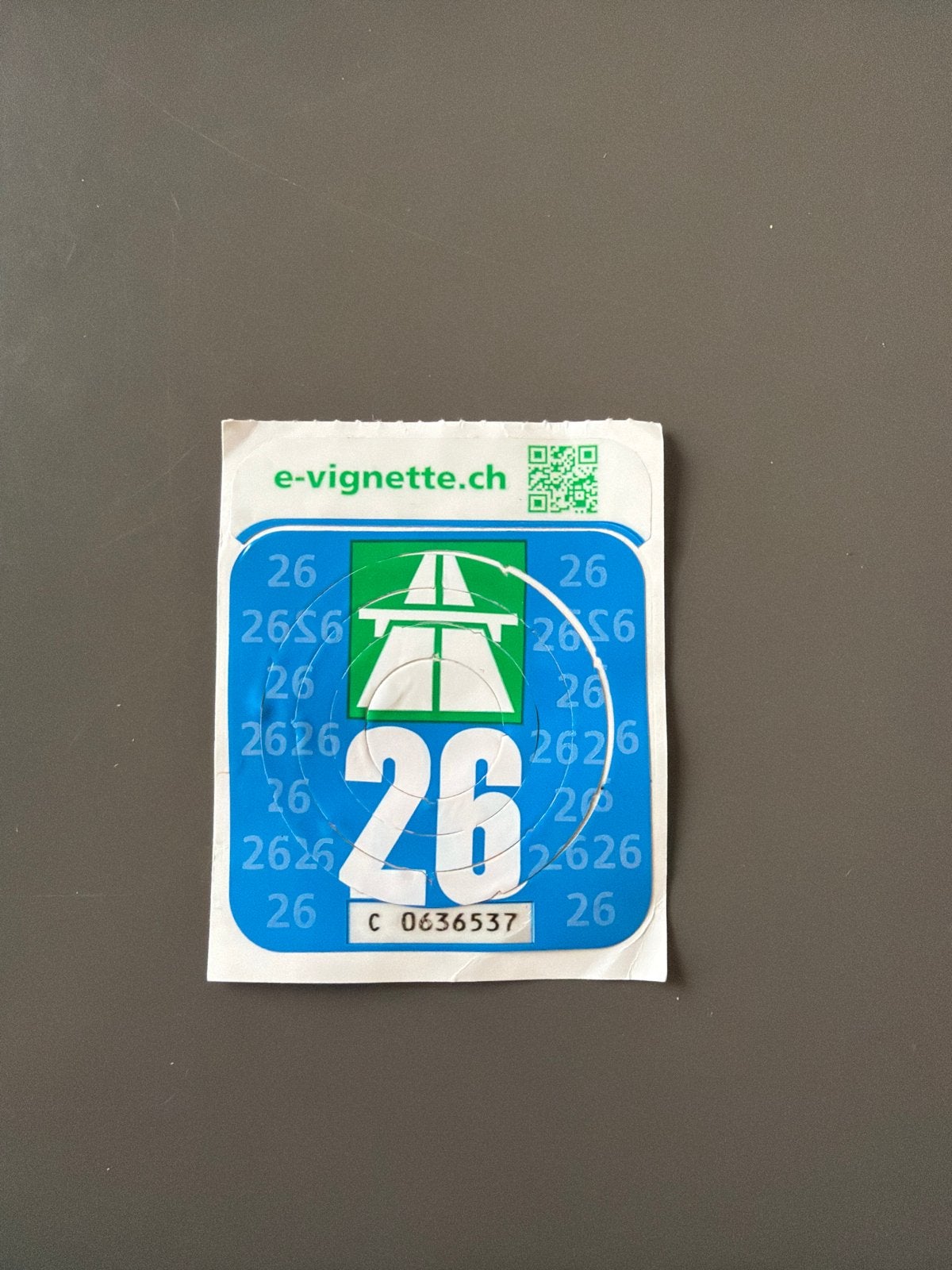 Vignet Zwitserland 2026 met bon, Tickets en Kaartjes, Autovignetten, Eén persoon
