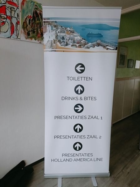 RECLAMEBORD - aluminium 90 X 200, Ophalen of Verzenden, Zo goed als nieuw, Reclamebord