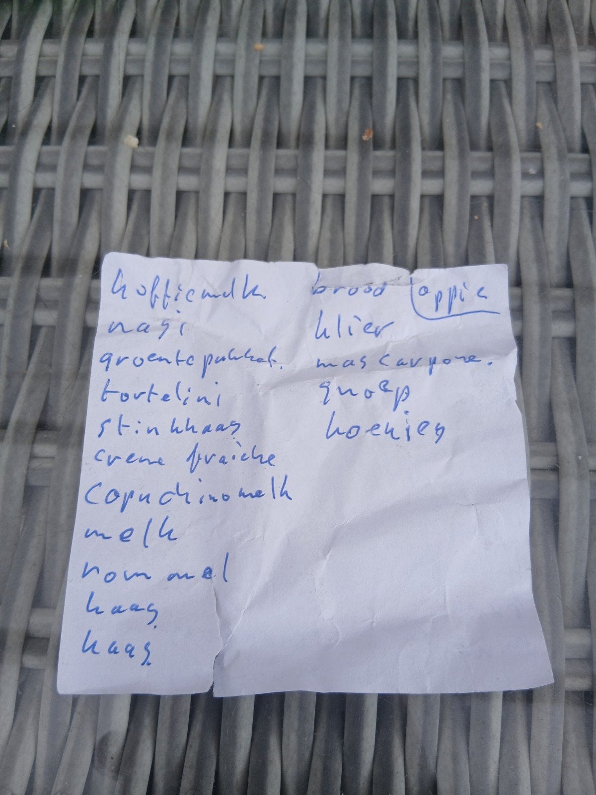 Boodschappen, Ophalen of Verzenden