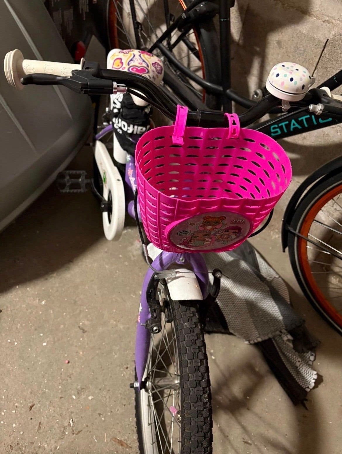 Kinderfiets Blade Linda 16 inch met mandje en zijwieltjes, Ophalen, Zijwieltjes, Gebruikt, Velgrem
