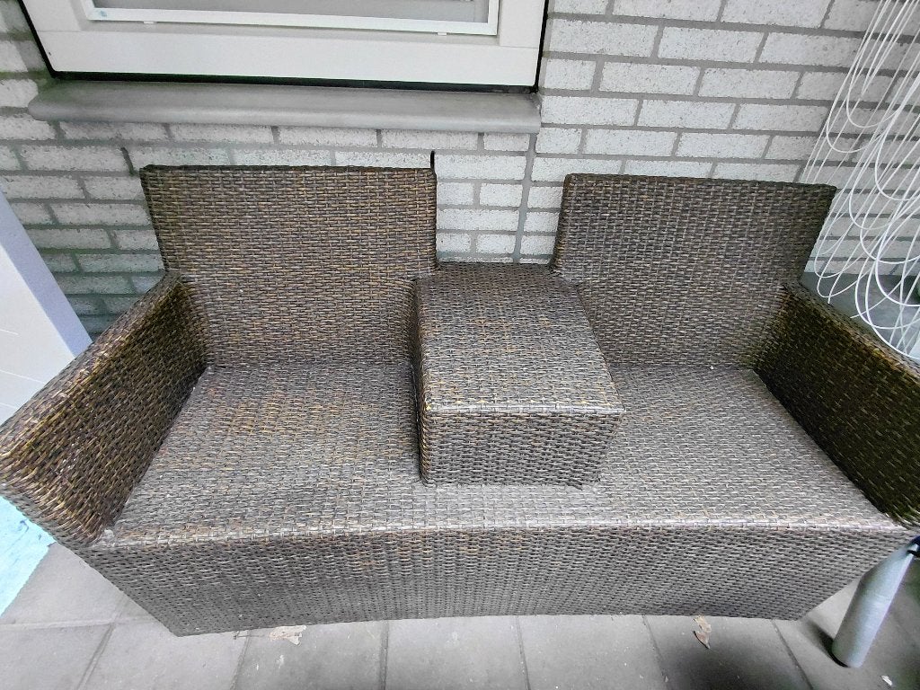 Tuinbankje, Tuin en Terras, Ophalen, Gebruikt, Wicker