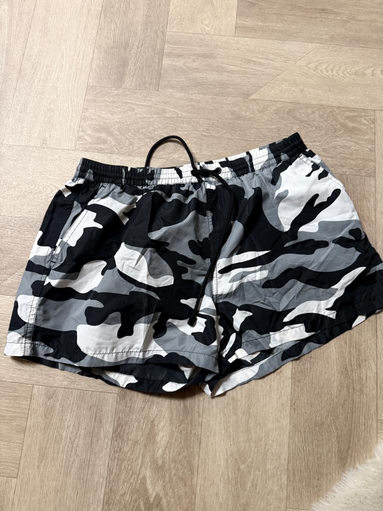 Zara zwembroek camouflage maat L, Verzenden, Maat 52/54 (L), Zwart, Zwemshort