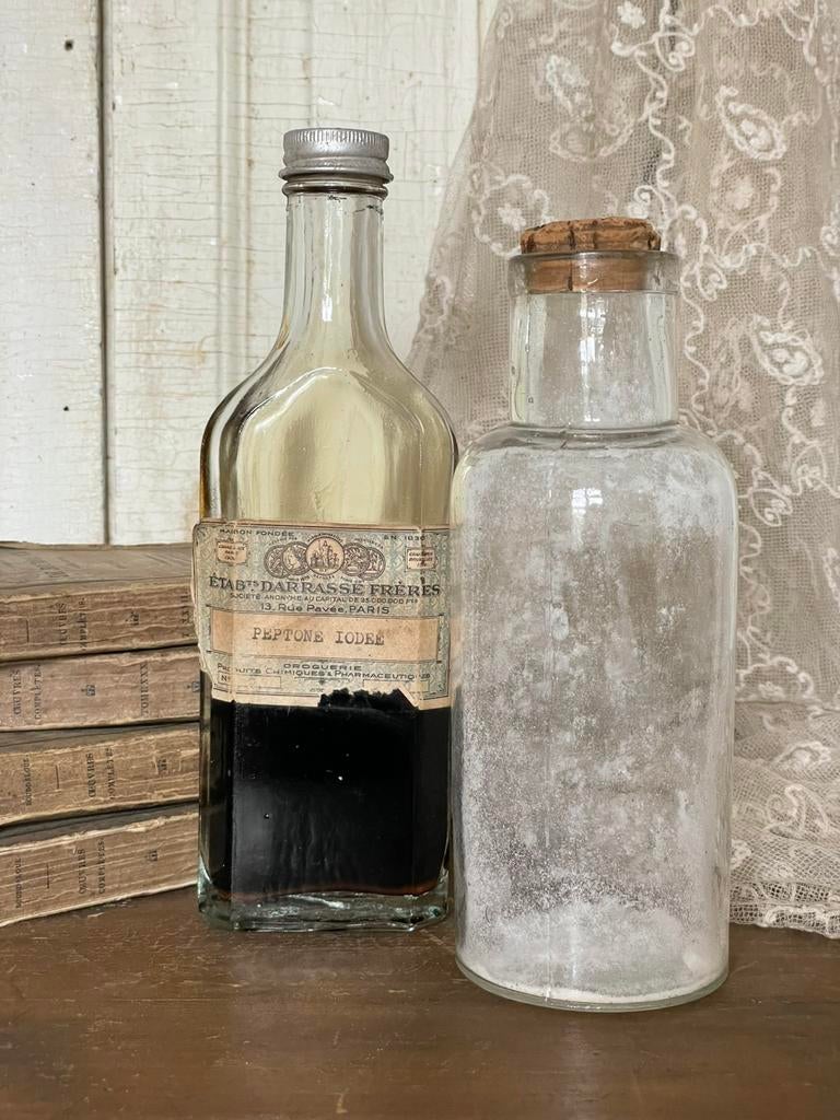 SALE….. brocante oude apothekers flesjes, Antiek en Kunst, Curiosa en Brocante, Ophalen of Verzenden