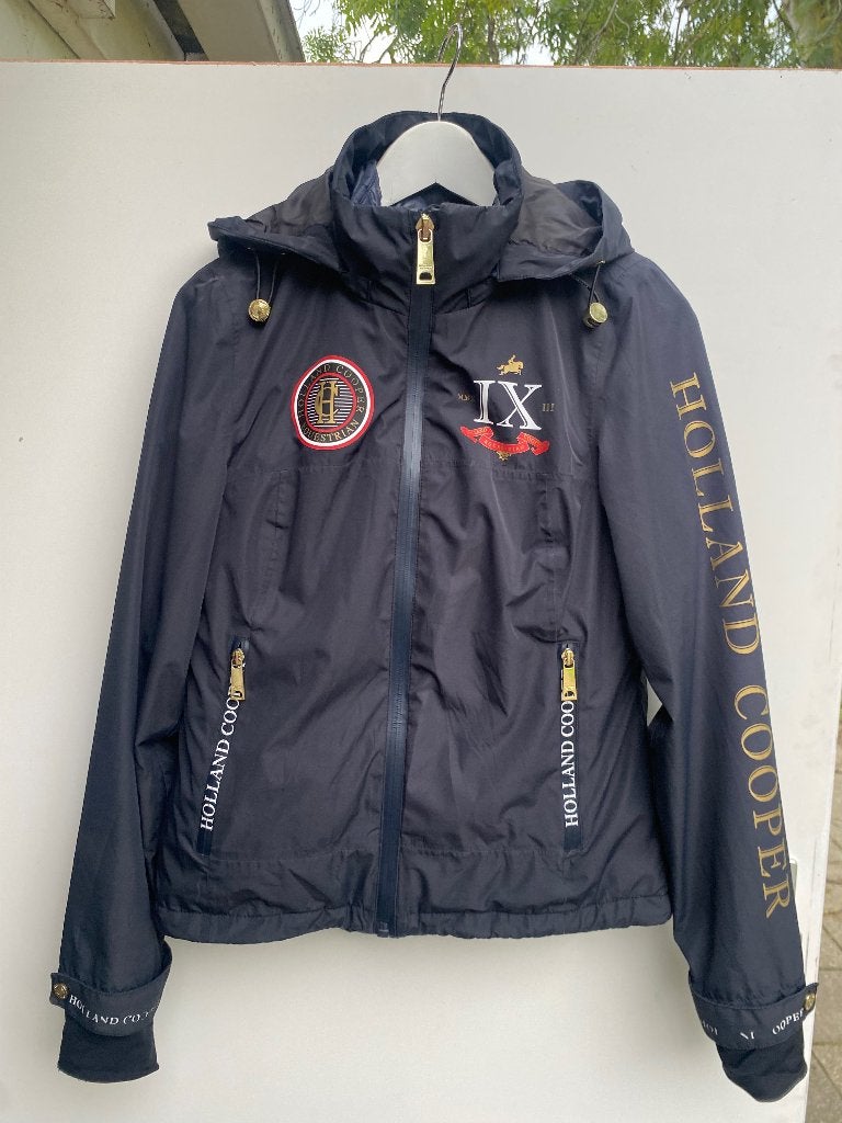 Holland Cooper Equestrian winterjas, Blauw, Gebruikt, Dressuur, XS