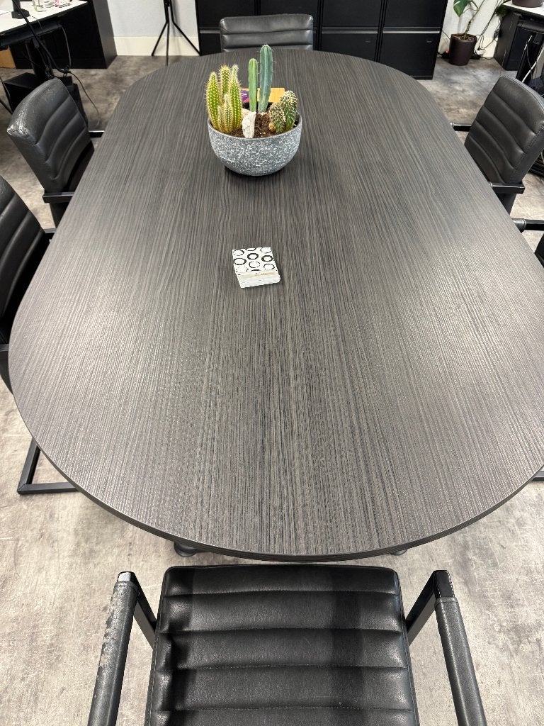 Moderne ovale vergadertafel - 240x120 cm, 100 tot 150 cm, 200 cm of meer, Vijf personen of meer, Ovaal