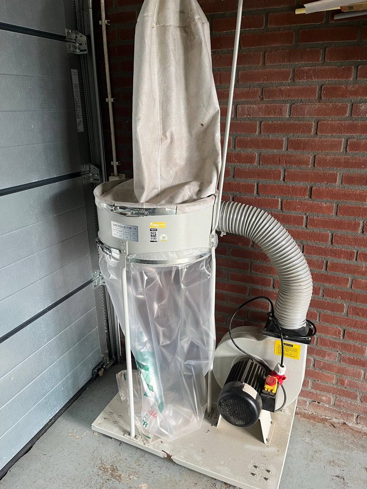 Stofafzuiger/spanen  krachtstroom zo goed als nieuw, Doe-het-zelf en Verbouw, Ophalen of Verzenden, Zo goed als nieuw