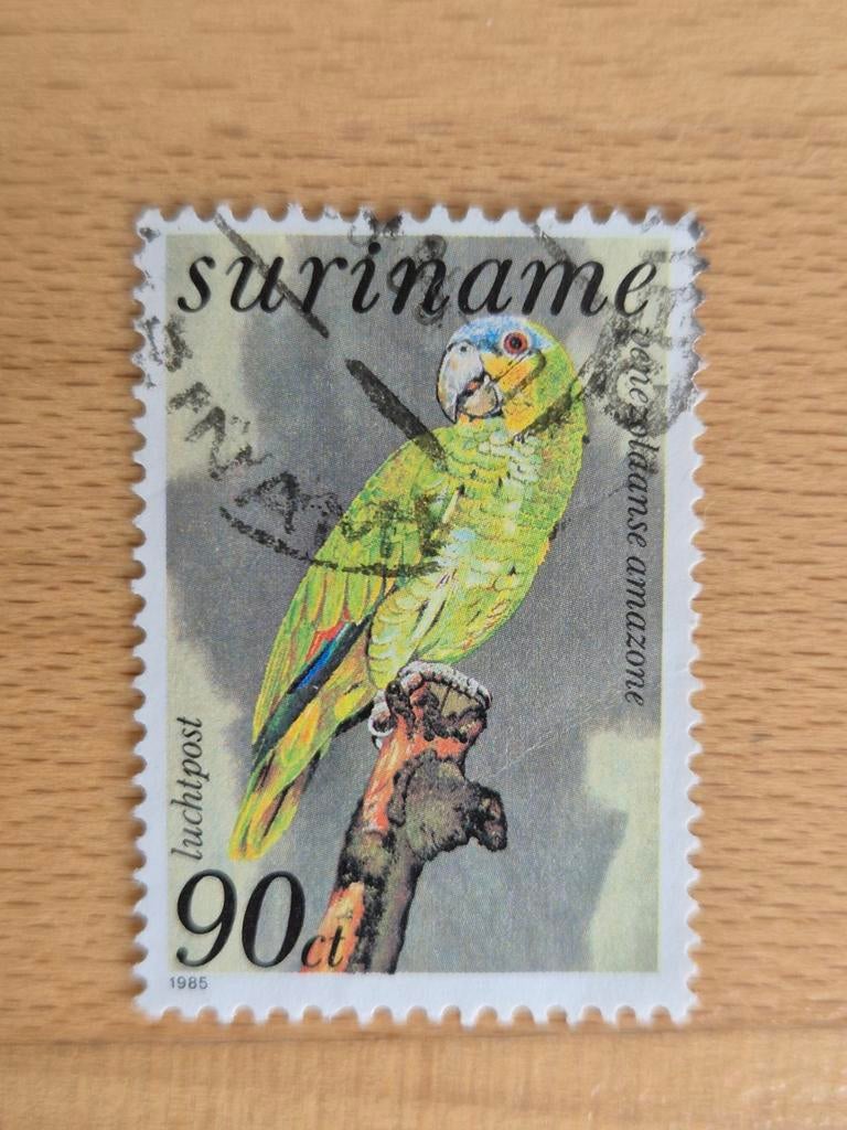 Suriname 1985 vogel, Postzegels en Munten, Postzegels | Suriname, Ophalen of Verzenden, Gestempeld