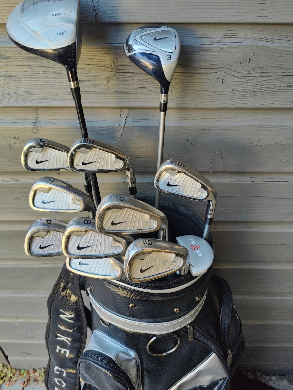 Complete golfset NIKE als NIEUW+ tas / graphite Stiff flex, Sport en Fitness, Golf, Ophalen of Verzenden, Zo goed als nieuw, Set