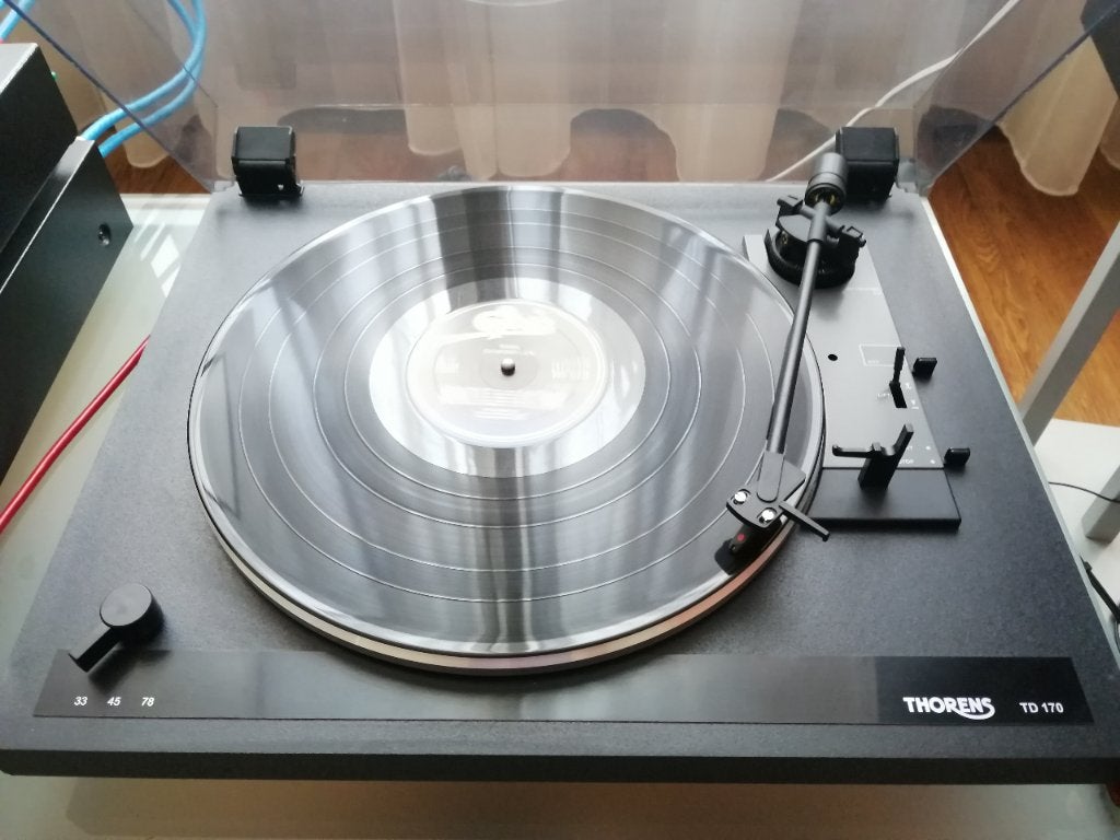 Thorens TD170 draaitafel td 170 Ortofon om10 phono opknapper, Gebruikt, Automatisch, Thorens, Ophalen of Verzenden