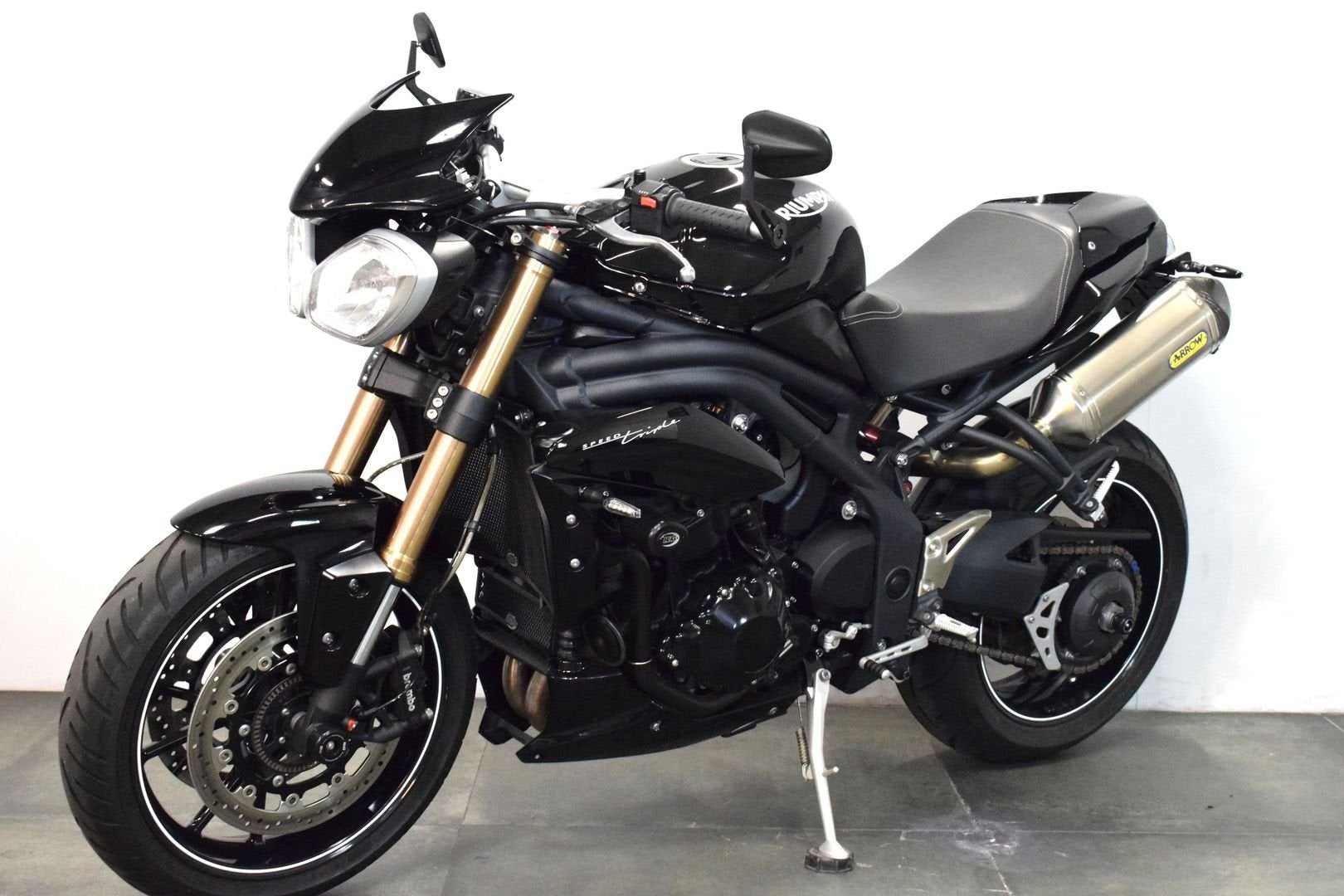 TRIUMPH SPEED TRIPLE (bj 2016) #94  Zwart, Motorrijbewijs A, Bedrijf, 1050 cc, Meer dan 35 kW