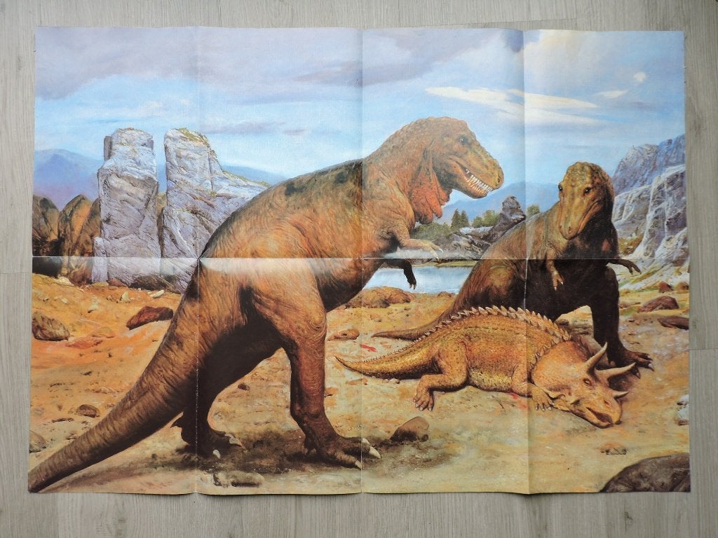 Grote Dinosaurus Poster Speciaal 1993, Rechthoekig Liggend, Nieuw, Ophalen of Verzenden, A1 t/m A3