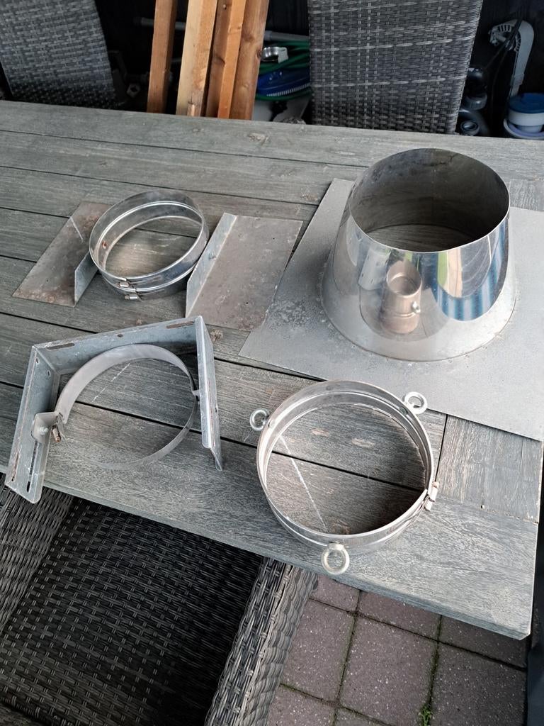 Dakdoorvoer/beugels isoduct., Ophalen, Gebruikt