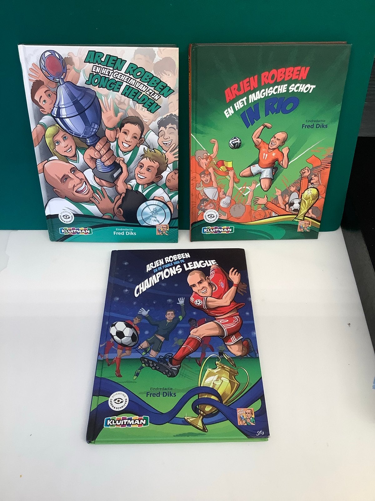 Complete 3-delige Arjen Robben boekenreeks. Kluitman., Ophalen of Verzenden, Zo goed als nieuw, Balsport
