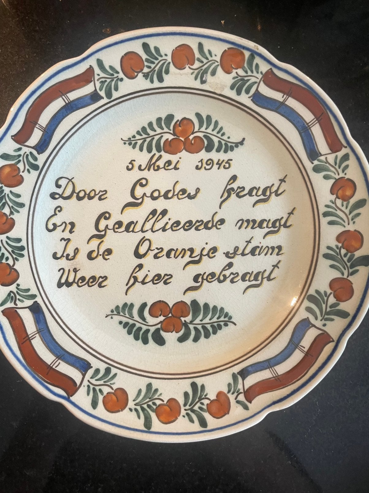 Koninklijkhuis / 5 mei, Antiek en Kunst, Antiek | Wandborden en Tegels, Ophalen of Verzenden