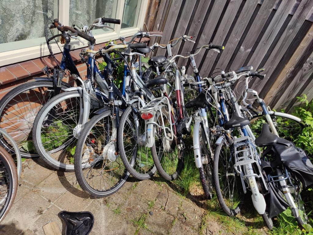 Partij elektrische fietsen te koop – 9 stuks, Fietsen en Brommers, Elektrische fietsen, Gebruikt, Gazelle, 51 tot 55 cm, Minder dan 30 km per accu