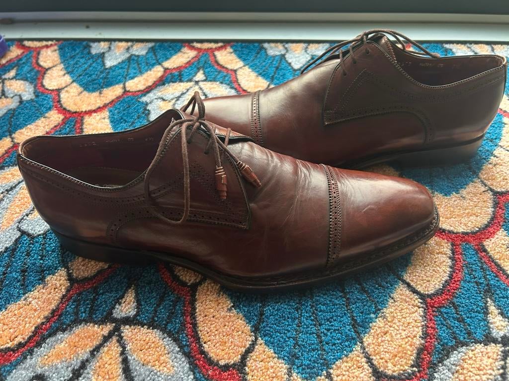 Van Bommel Noble Blue leren herenschoenen mt 42/43 bruin, Kleding | Heren, Schoenen, Bruin, Ophalen of Verzenden, Zo goed als nieuw