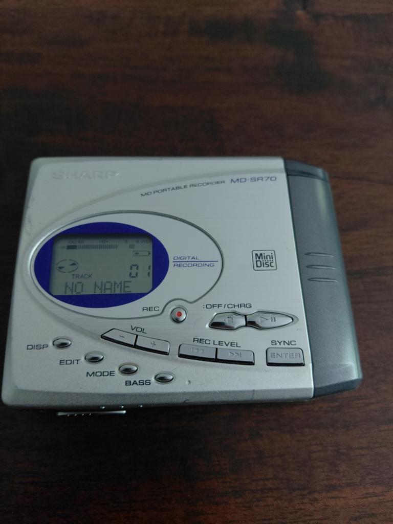 Sharp MD-SR70 Minidisc Recorder met 10 MD's, Verzenden