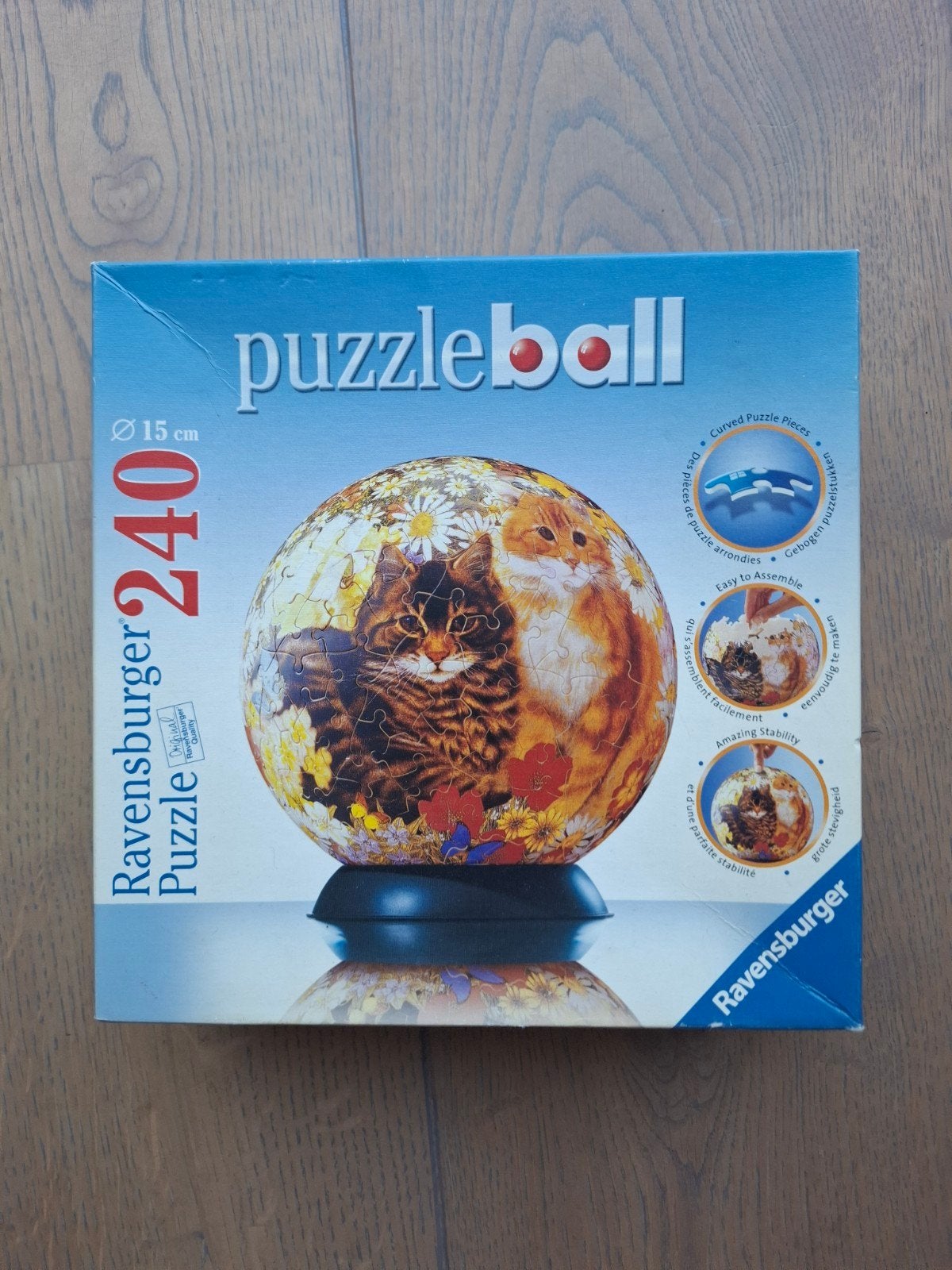 Ravensburger Puzzleball Katten 240 stukjes, Ophalen of Verzenden, Minder dan 500 stukjes, Zo goed als nieuw, Rubik's of 3D-puzzel