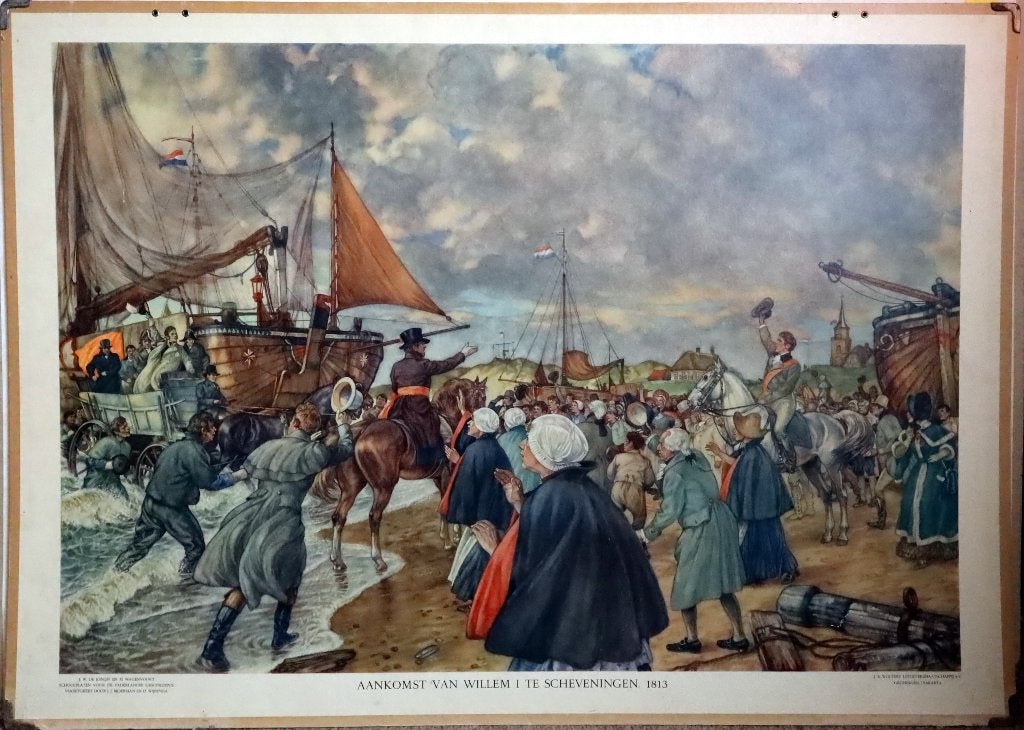 Aankomst van Willem I te Scheveningen, 1813, Ophalen, Geschiedenis