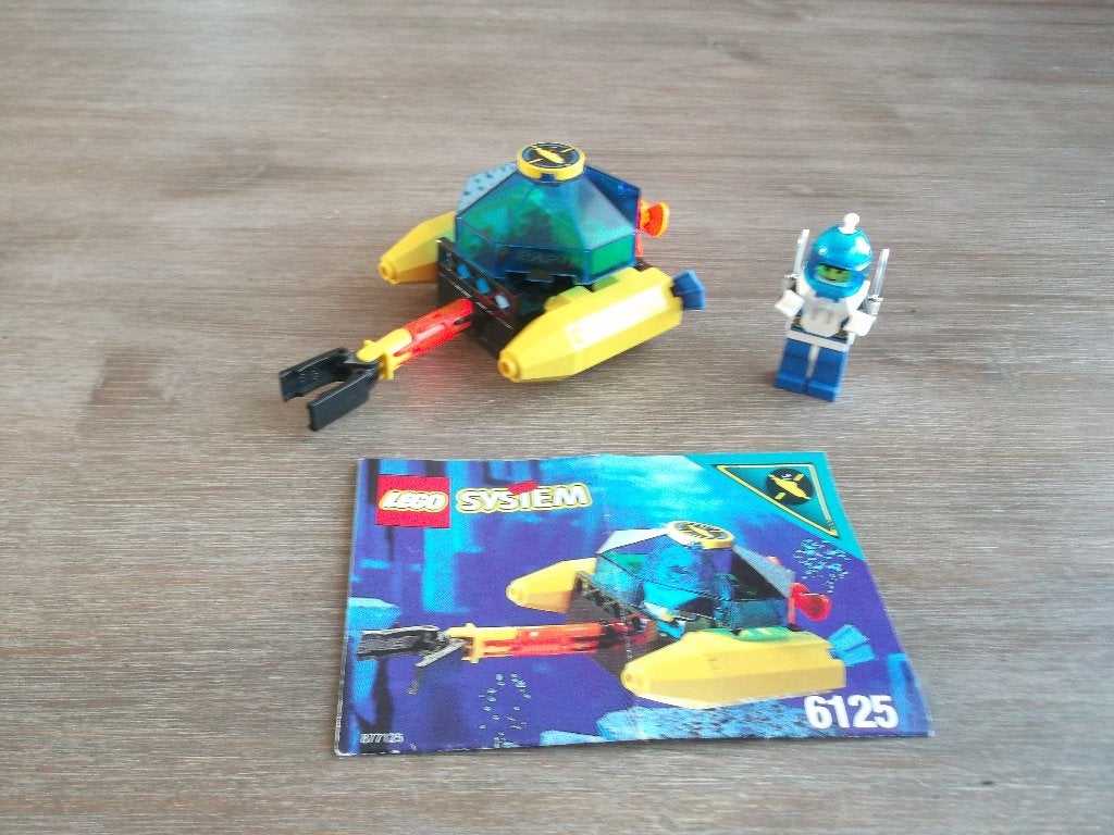 lego aquazone 6125 sea sprint 9 (1995), Ophalen of Verzenden, Gebruikt, Complete set, Lego