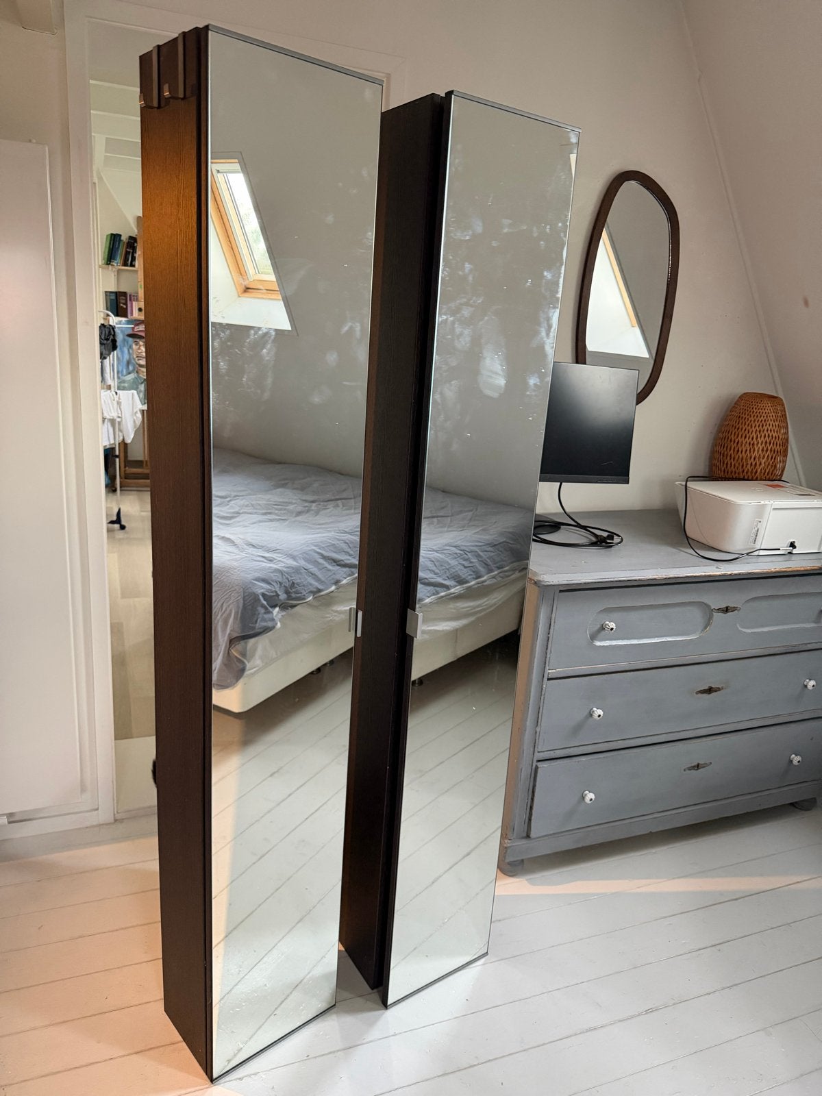 Lillangen badkamerkasten met spiegeldeuren, Ophalen, Minder dan 50 cm, Minder dan 25 cm, 150 tot 200 cm