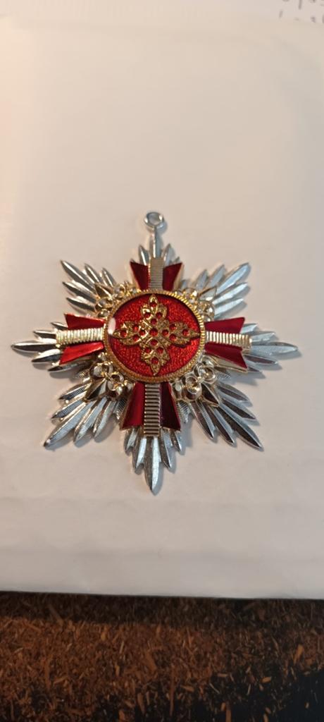 Onderscheiding Ster Medaille Rood Zilver, Ophalen of Verzenden