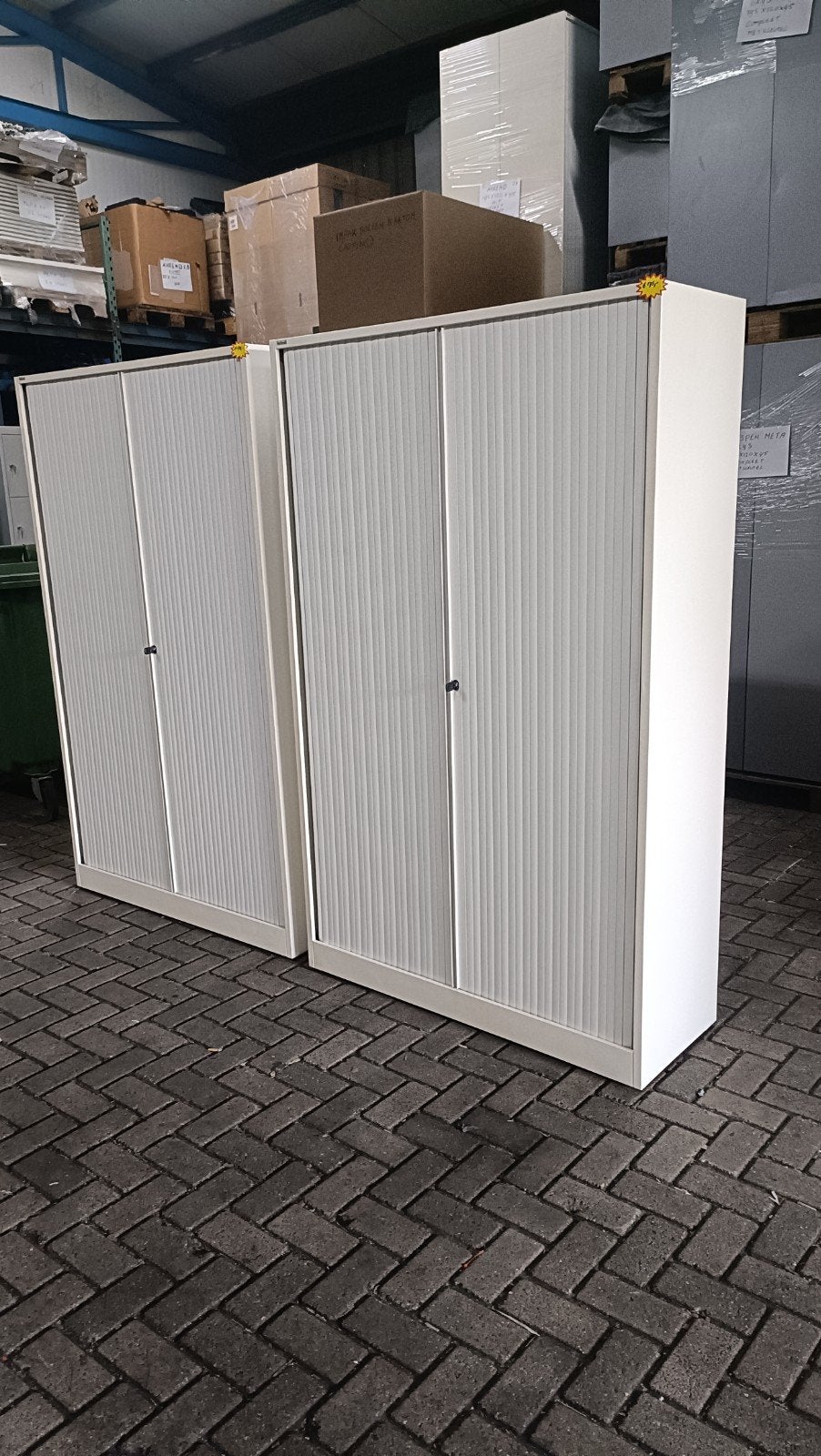 Nette Witte Ahrend metalen roldeurkasten, archiefkasten, Gebruikt, 100 tot 150 cm, R, Ophalen of Verzenden