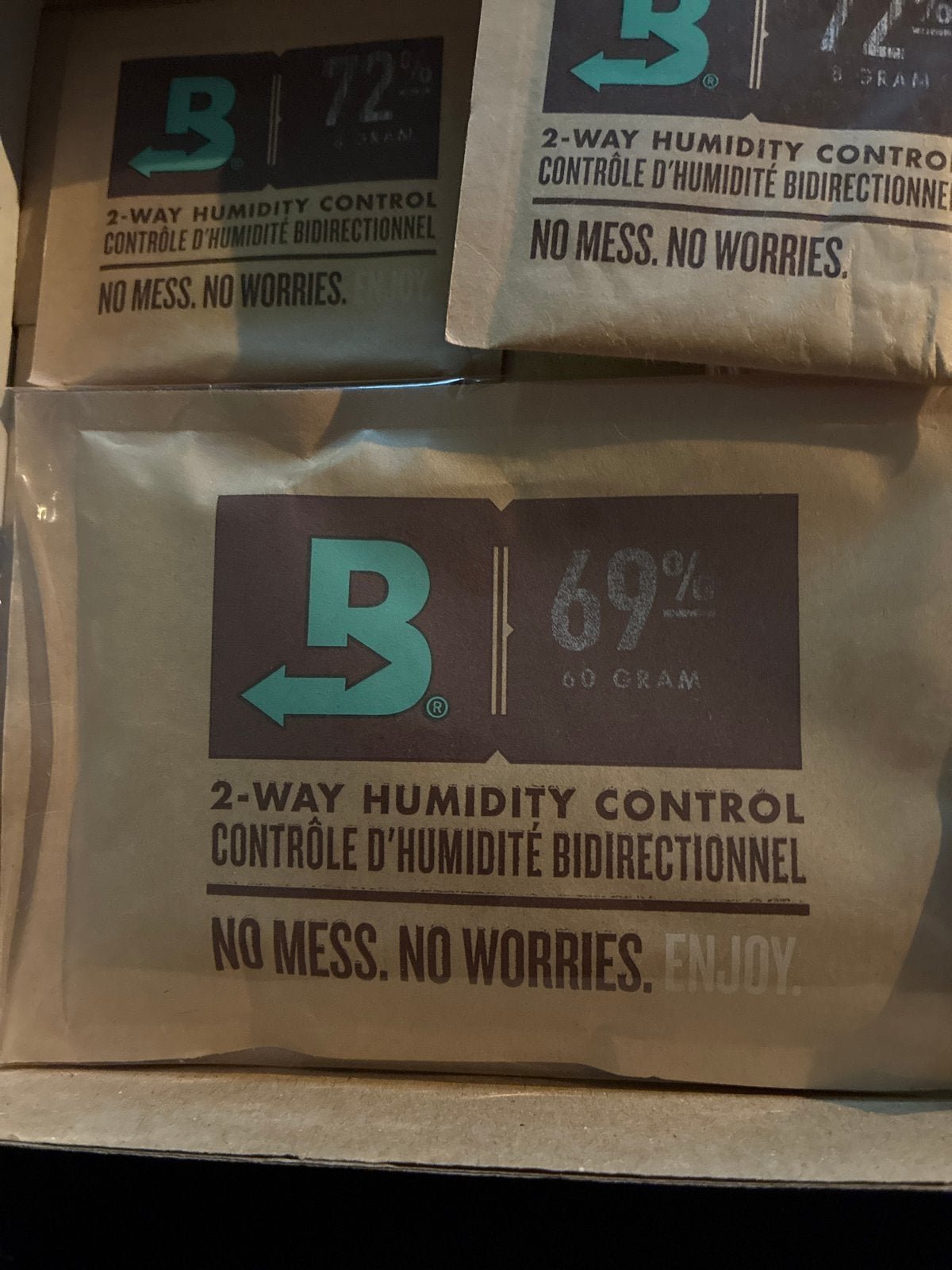 Humidity control sigaar sigaren 2x 60 gr, Ophalen of Verzenden, Nieuw, Tabaksdoos of Verpakking