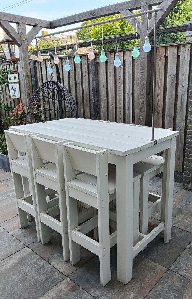 Bartafel Steigerhout (6 persoons), Ophalen, Gebruikt